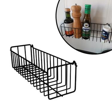 Imagem de Cesto Fruteira de Parede 30x9cm Aramado para Cozinha Banheiro Lavanderia Organização Multiuso N1