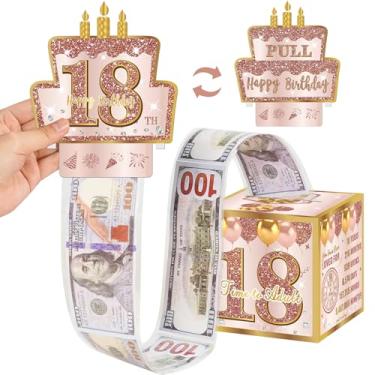 Imagem de Turypaty Caixa de presente de aniversário de 18 anos para meninas - Caixa de presente para festa de aniversário de 85 anos em ouro rosa rosa com cartão removível - Uma maneira divertida e amorosa de