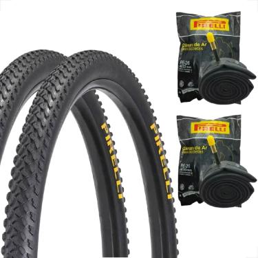 Imagem de Par Pneu Pirelli Scorpion aro 26 x 2.0 MTB Montadinha Motorizada Bike + Par Camara de ar Pirelli