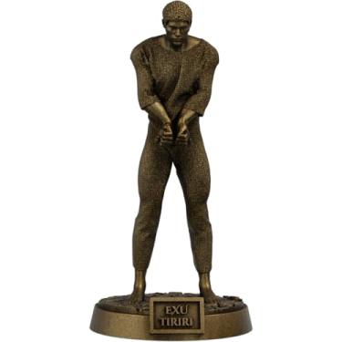 Imagem de Estátua Exu Tiriri Imagem Umbanda Candomblé (Cor Ouro Velho)