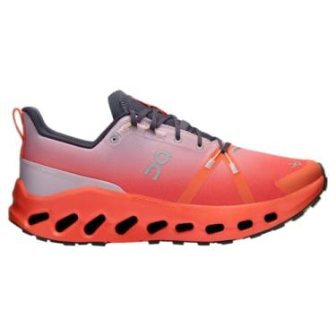 Imagem de On Tênis de corrida masculino Cloudsurfer Trail impermeável (Mauve - Flame, US Footwear System, adulto, masculino, numérico, médio, 41)