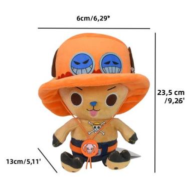 Imagem de Brinquedo De Pelúcia De Anime Infantil De Uma Peça Luffy Zoro Chopper 
