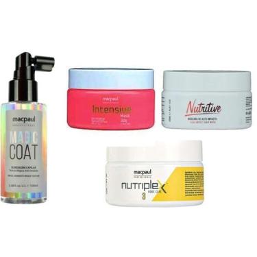 Imagem de Macpaul Cronograma Capilar + Blindagem Dos Fios 4 Itens