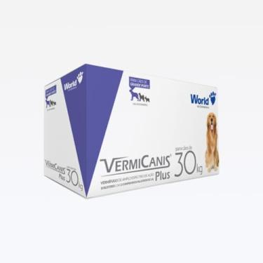 Imagem de Vermicanis Plus, Vermífugo para Cães de Grande Porte até 30kg, 2 Comprimidos