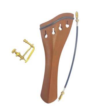 Imagem de simhoa Cordão de violino 4/4 com tripa de violino, portátil, peças de reposição, cordão de puxar, peças de reposição para presente de iniciante, Marrom