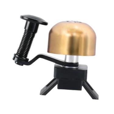 Imagem de Colaxi Anel de guidão de campainha de bicicleta resistente, versátil, leve, claro e com som alto, acessórios para bicicletas de estrada e acessórios para, Ouro