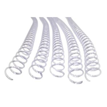 Imagem de Espiral Para Encadernação Incolor 12mm Até 75 folhas com 100 Unidades 