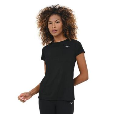 Imagem de Camiseta de Treino Feminina Mizuno Impulse Core, Preto, GG