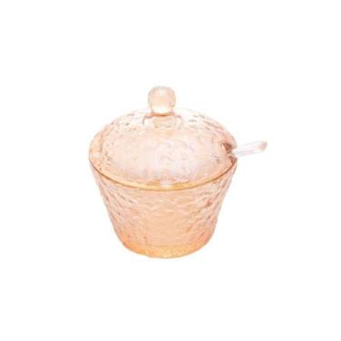 Imagem de Açucareiro Em Cristal Martelado Petra 230ml Lyor âmbar