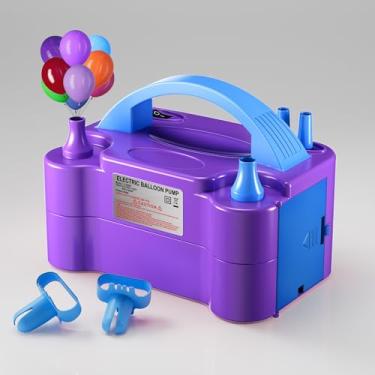 Imagem de DECOCKRAT Bomba De Ar Elétrica Com Bico Duplo Para Balões, Soprador Portátil, Economiza Tempo E Esforço, Inflador Decoração Festas 110V-120V, 600W