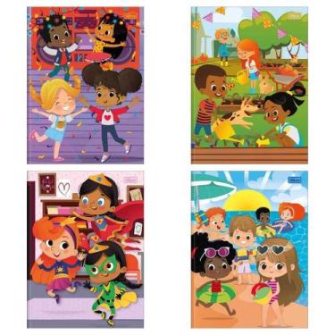 Imagem de Caderno Brochura Caligrafia Capa Dura Sapeca Feminino 40 Folhas Tilibr