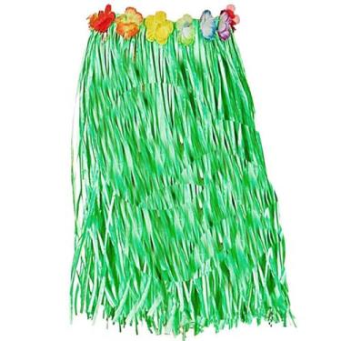 Imagem de Saia Havaiana Hula Hula Verde - 60cm - Extra Festas