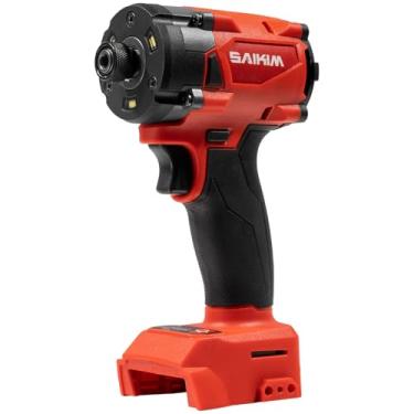 Imagem de Chave de impacto HEX 1/4 sem fio para bateria Milwaukee 18 V, chave de impacto de alto torque de 2000 pol., impacto elétrico sem escova com 4 modos e luz LED para carro, caminhão, cortador de grama