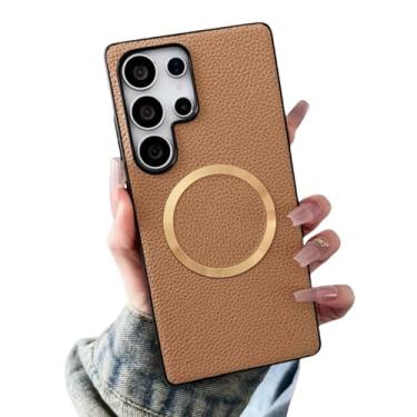 Imagem de Capa magnética para carregador sem fio com estampa de lichia (para Samsung A56/Kaqi)