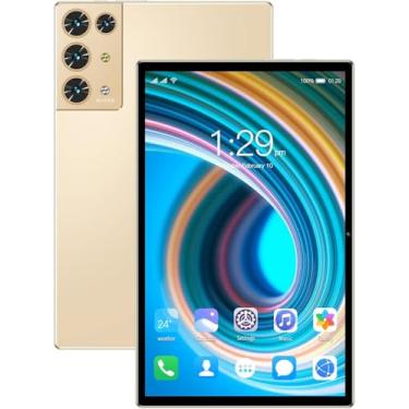 Imagem de Tablet S30 PRO Android 13, 10,1 polegadas, 12 GB de RAM, 512 GB de ROM, tela IPS FHD, WiFi 2.4G / 5G, 8000 mAh, GPS, memória expansível (Dourado)