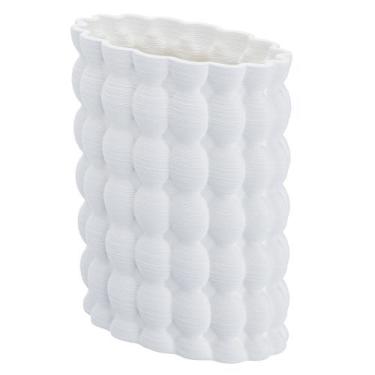 Imagem de Vaso Decora Sala Moderno Planta Off-White Cerâmica Rafimex