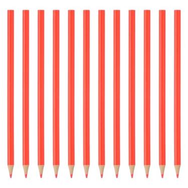 Imagem de PATIKIL Conjunto de lápis de cor vermelha, 12 lápis de cor a óleo, lápis de desenho de madeira para artistas, pintura artística