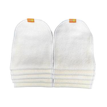 Imagem de Kit 10 Absorventes 2 Camadas De Melton Para Fralda Ecológica - Melelec