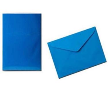 Imagem de Envelope Scrity Convite Azul Royal/Grecia Com 100 Un