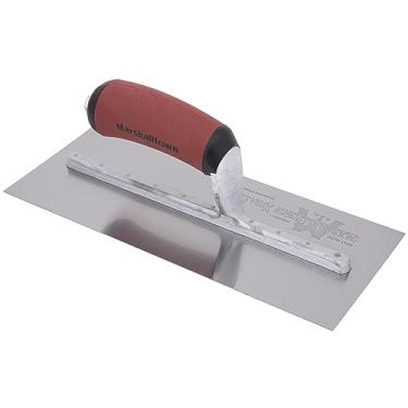 Imagem de Marshalltown Espátula de acabamento, 28 cm por 11 cm, perfeita para Spackling, Sheetrock, estuque, concreto, EIFS e mais, cabo curvo Durasoft, lâmina de aço inoxidável, montagem Xtralite, MXS1SSD