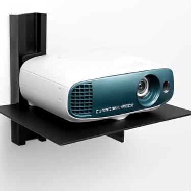 Imagem de FEBTECH - Prateleira flutuante para TV – Prateleira para console de jogos – Prateleira flutuante resistente para TV, DVD Players, consoles de jogos, caixas de cabo, acessórios de TV, 1 prateleira