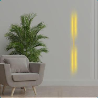 Imagem de Arandela 1m Luminaria Parede Luz Indireta Decoracao Bivolt Dourado - D