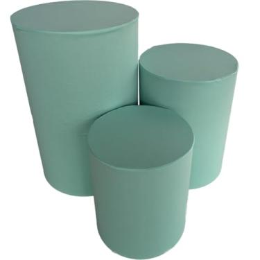Imagem de Capa de Cilindro Para Decoração Festa Veste Fácil - Kit Capa Para Cilindro multicolorido(VERDE ÁGUA)
