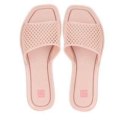 Imagem de Chinelo feminino slide mesh zaxy 19125, Nude, 36