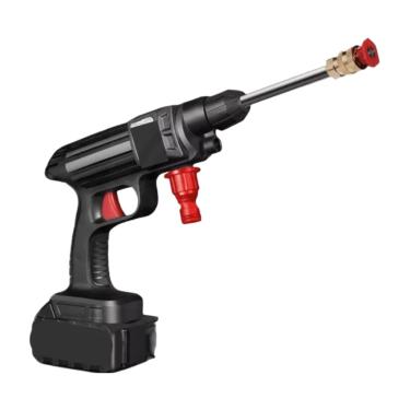 Imagem de Lavadora de Alta Pressão Portátil Recarregável Para Carros E Jardins Linha Premium Pistola Lava Jato Profissional (lavador com 2 baterias)