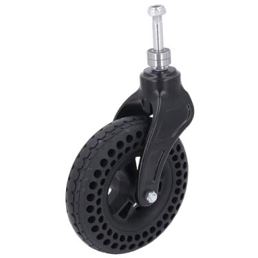 Imagem de Substituição de roda sólida de roda de borracha de gola universal de 7 polegadas para carrinho 75 kg Capacidade de carga de carga pesada sem escorregamento roda de rodízio para