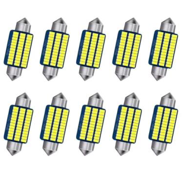 Imagem de Lyslykke DE3425 DE3423 C5W Lâmpadas LED 39 mm 12 V Branco 36SMD 3014 Chips 6411 6413 6423 Luz de LED Festão para Mapa Interior de Carro Cúpula Cortesia Substituição de Luz de Porta-Malas, Pacote com
