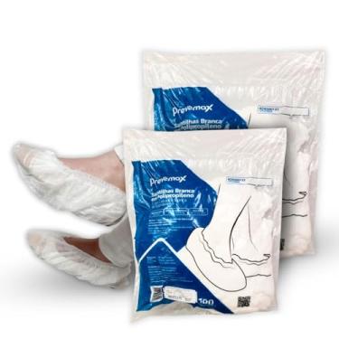 Imagem de Propé descartável tnt Branca c/ 200 unidades - Touca sapato