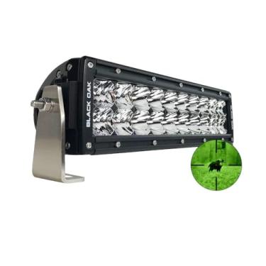 Imagem de Black Oak Barra de luz LED infravermelha de fileira dupla 25,4 cm 850 nm – Combo Optics IP69K Classificação de visão noturna Tática LED Barra de luz para caminhões off-road, Jeep, ATV, UTV, barcos, direção de neblina, caça