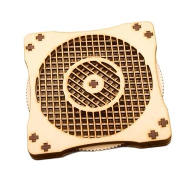 Imagem de IEUDNS Base de madeira quadrada rústica resistente ao calor, brinquedo de madeira para mesa de centro, cozinha, decoração de casa, fazenda, escritório, mesa, Style B