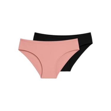 Imagem de Kit com 2 Calcinhas Biquíni Liz 50372 Colorido, Rosa, M