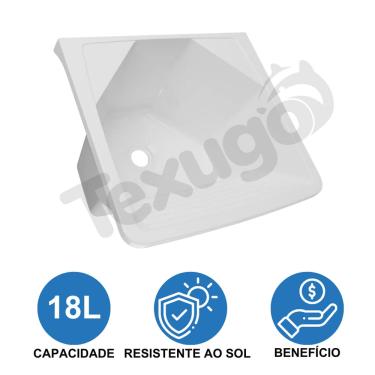 Imagem de Tanque Plástico Lavar Roupa 18L Astra TQ18/SC