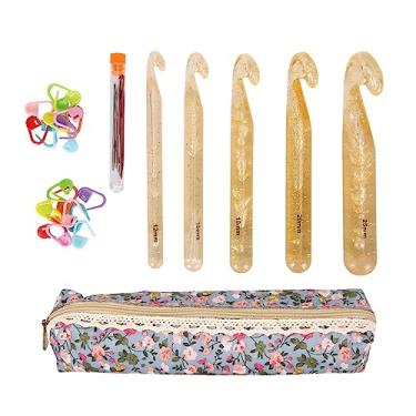 Imagem de Conjunto de gancho de crochê enorme 5 PCs Jumbo Crochet Afles
