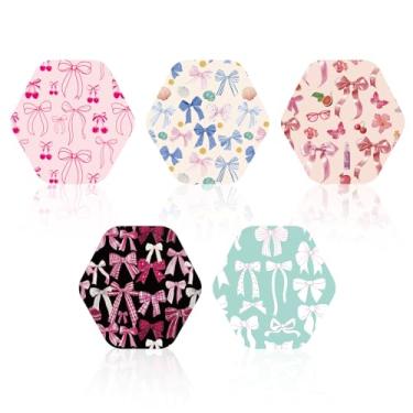 Imagem de 25 Capas Sensor para Libre 2/3, Tecidos Não Tecidos Estilo Laço Autocolantes Sensor Respiráveis à Prova Suor e à Prova Água Autocolantes para Monitor CGM Compatíveis com Libre (5 Estilos)