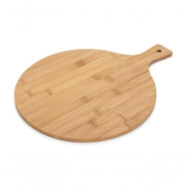Imagem de Tábua Corte Redonda Bambu Natural 40cm Haus Concept Bambu Haus