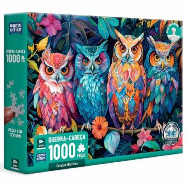 Imagem de Quebra-Cabeças Corujas Místicas 1000 Peças Game Office - Toyster