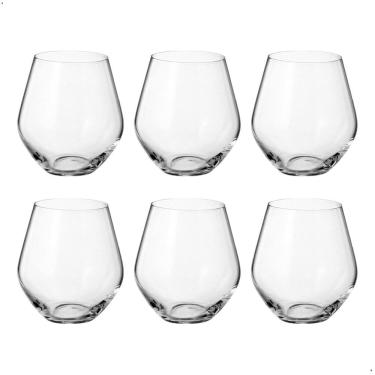 Imagem de Jogo Com 6 Copos De Cristal Whisky 500 Ml Linha Grus Bohemia