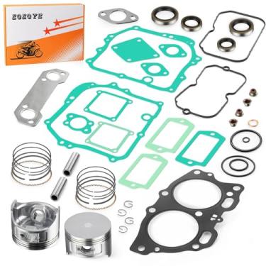 Imagem de Para carrinho de golfe EZGO 4 ciclos a gás 350cc EH35C MCI Fuji Robin motor grande 0,25 mm kit de reconstrução de extremidade superior com pistão + conjunto de anéis/w juntas 72504G01 1996-2008