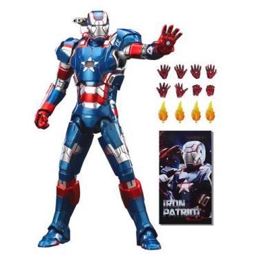 Imagem de Boneco de ação BANOBI Ironpatriot em escala 1/10 com acessórios de 18 