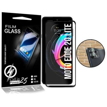 Imagem de Película 3d + Película Câmera Para Moto Edge 20 Lite XT2139-2 - Cell I
