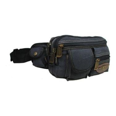 Imagem de Pochete De Cintura Em Lona Resistente Confortável Masculina - Keuven, 