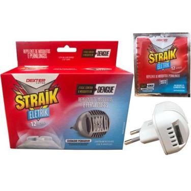 Imagem de Repelente Elétrico Inseticida 12h Straik Eletrik Pernilongos Mosquitos