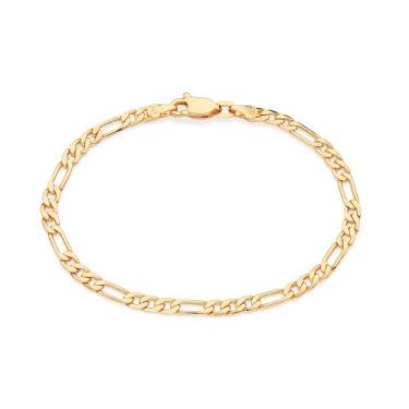 Imagem de Pulseira Masculina Rommanel Banhada A Ouro 18k Taanho 22 Cm
