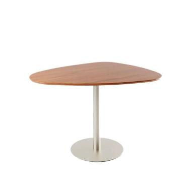 Imagem de Mesa de Jantar Orgânica para 4 Lugares Kalyx 122 cm - Champanhe c/ Canella