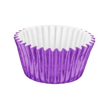 Imagem de Forminha Laminada Número 5 Lilas 50 Un - Regina