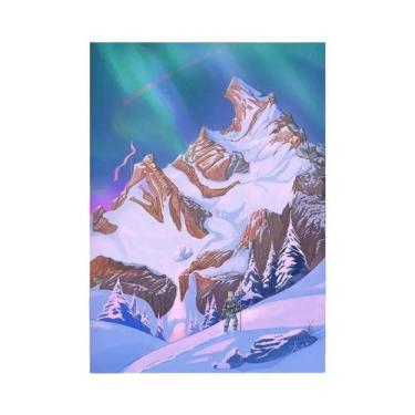 Imagem de Pôster De Lona Do Anime Zelda Breath of the Wild Com Paisagem Da Vila 